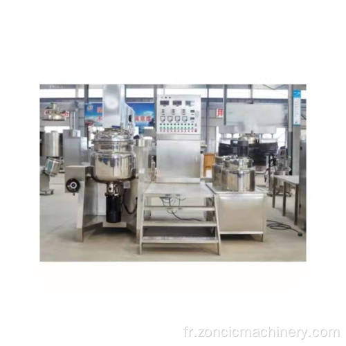 Ligne de production de machines cosmétiques de haute qualité / mélangeur de crème cosmétique / machine émulsifiant homogène sous vide